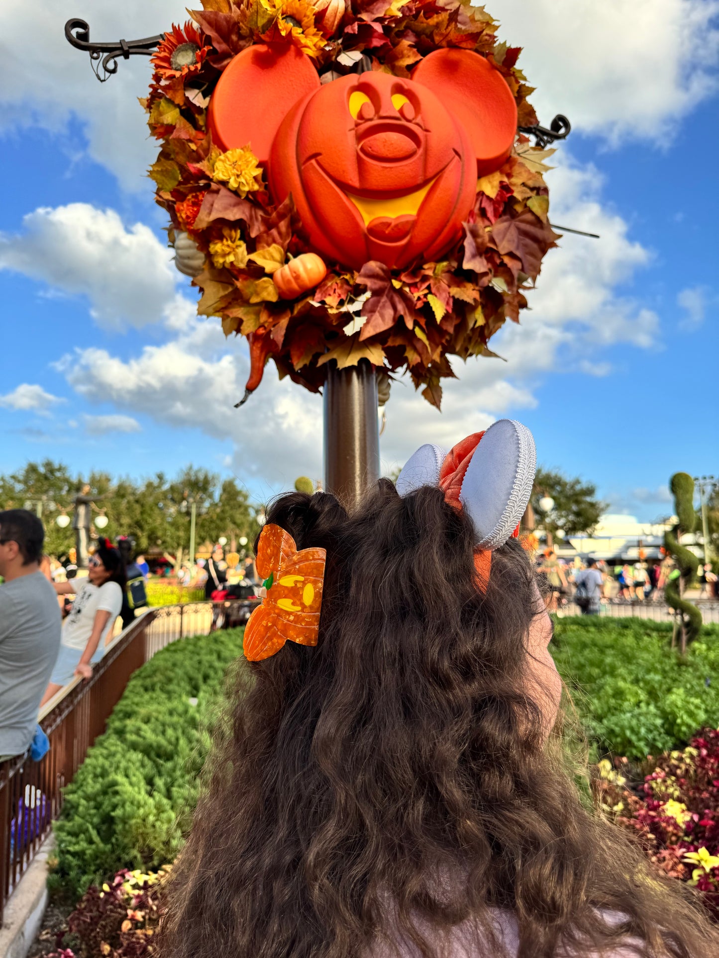 Pumpkin Mouse Ears Hair Claw  image 1