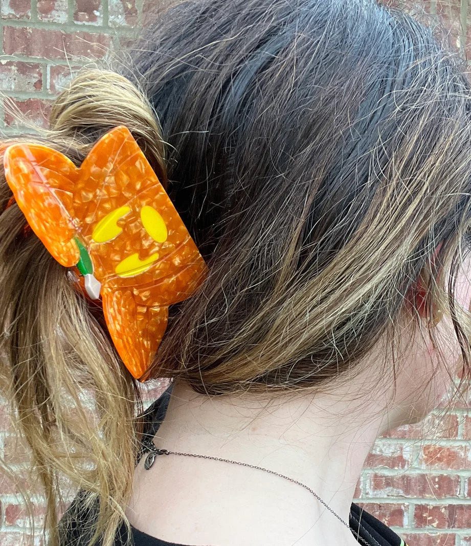 Pumpkin Mouse Ears Hair Claw  image 4