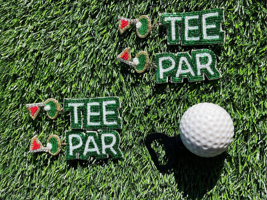 PAR-TEE Seed Bead Golf earrings image 0