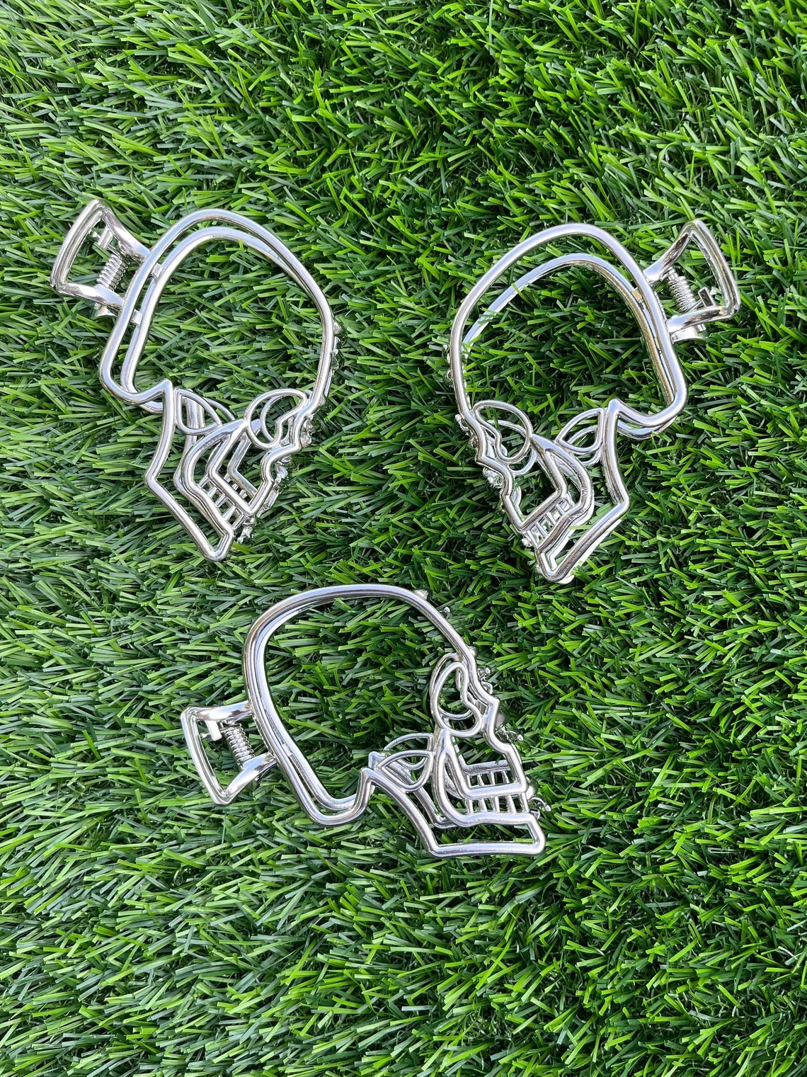 Silver Skull Hair Claw image 0