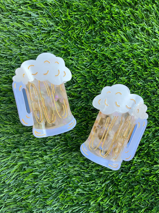 Frothy Beer Mug Hair Claw image 0